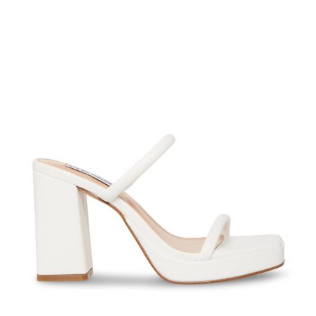 Sandalias Tacones Steve Madden Polly Mujer Blancas | ES ZYE43S